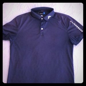 Navy blue golf shirt